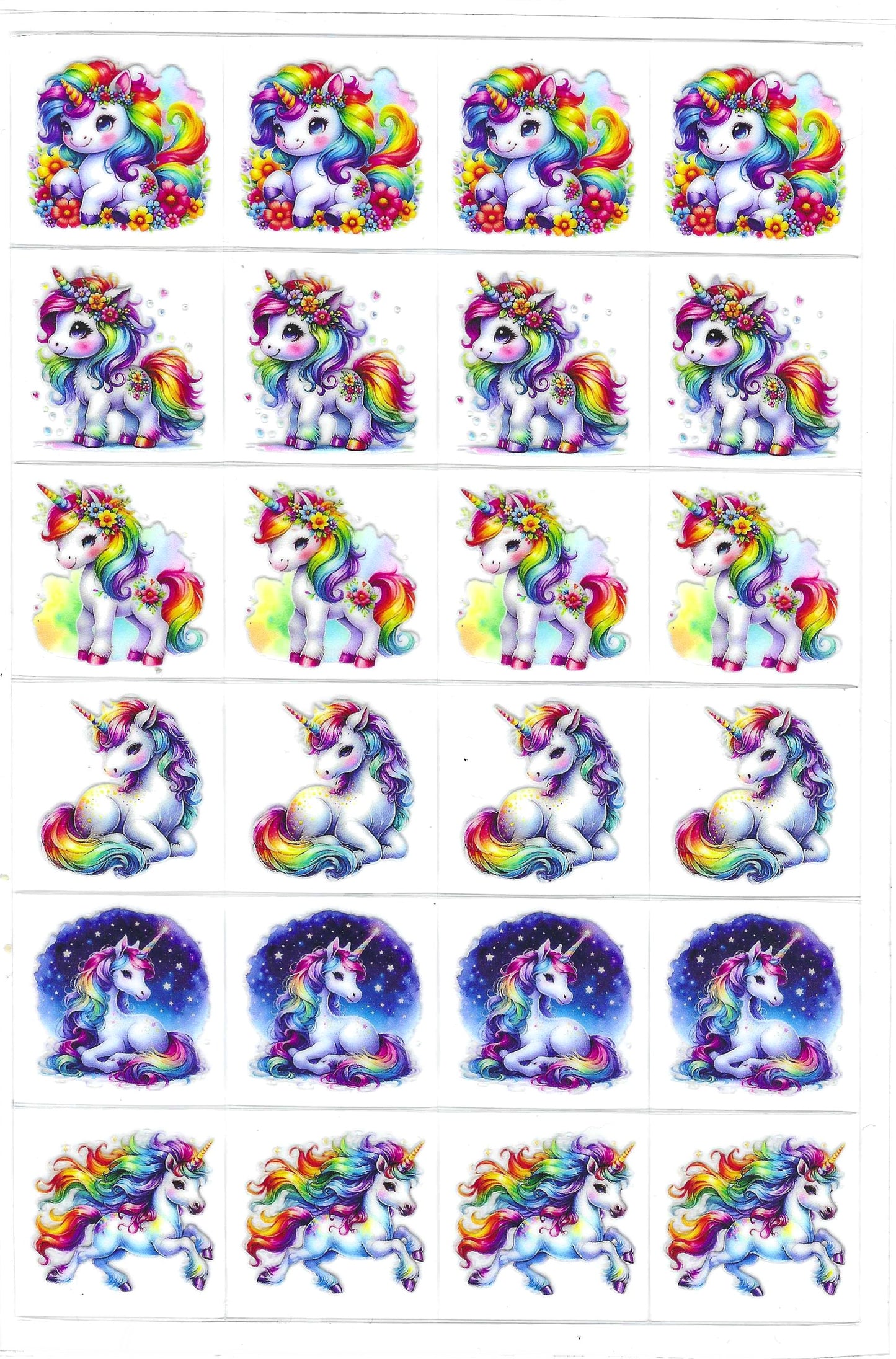 Rainbow Unicorn's 1 Kiss Cut