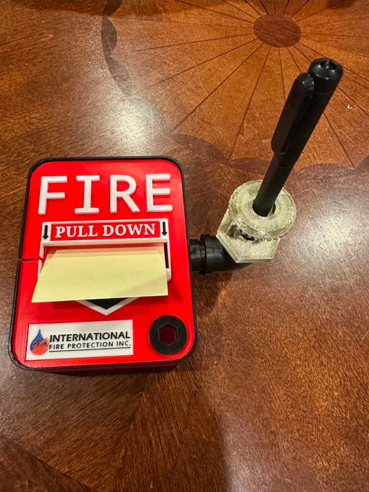 Fire Extinguisher Post it Holder