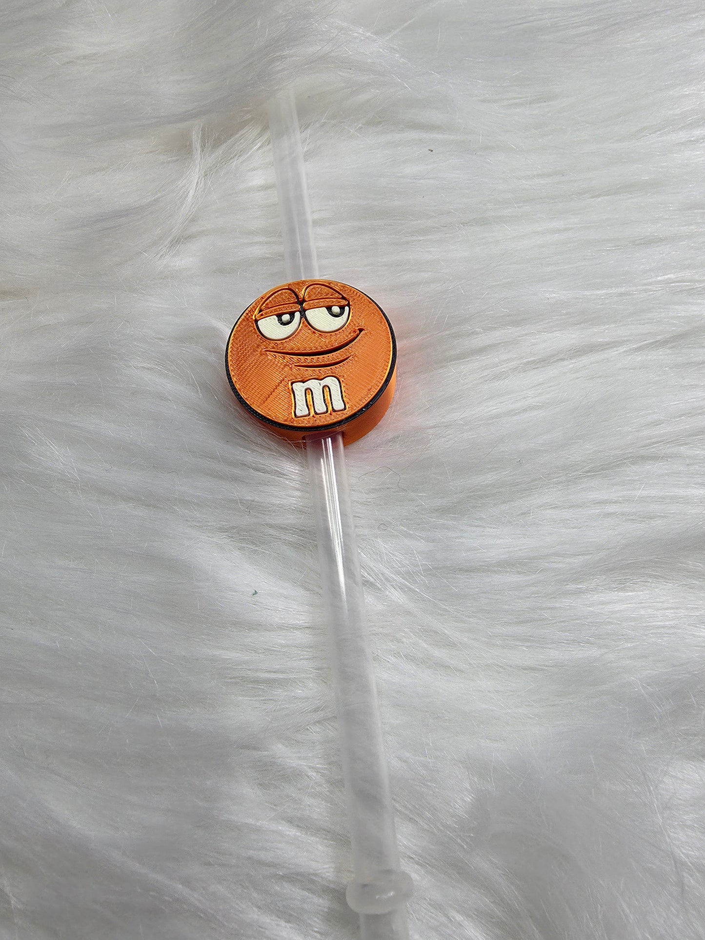 3D M & M Straw Topper