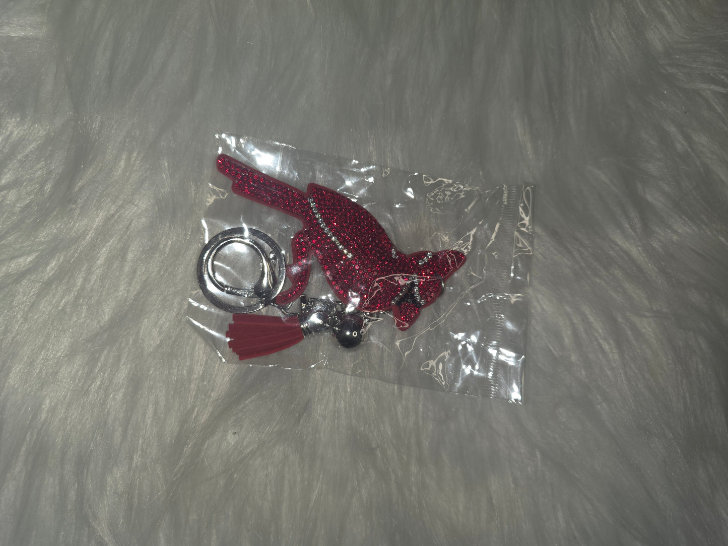 Cardinal/ Red Bird Rhinestone Key Chain