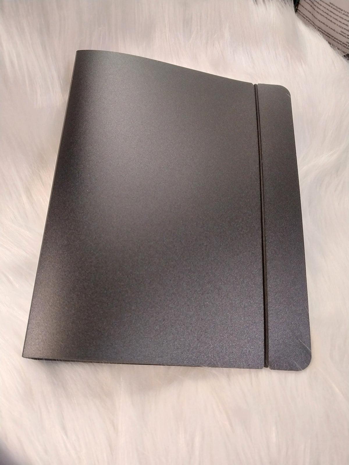 A5 Black Hard Plastic Binder w/ Paper Snap Closure