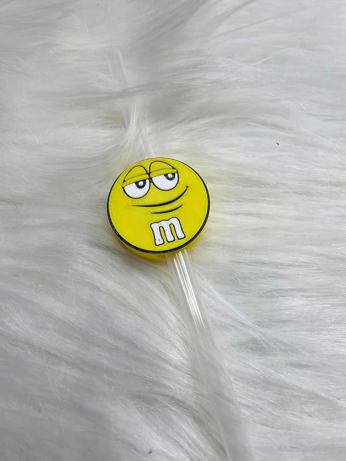3D M & M Straw Topper