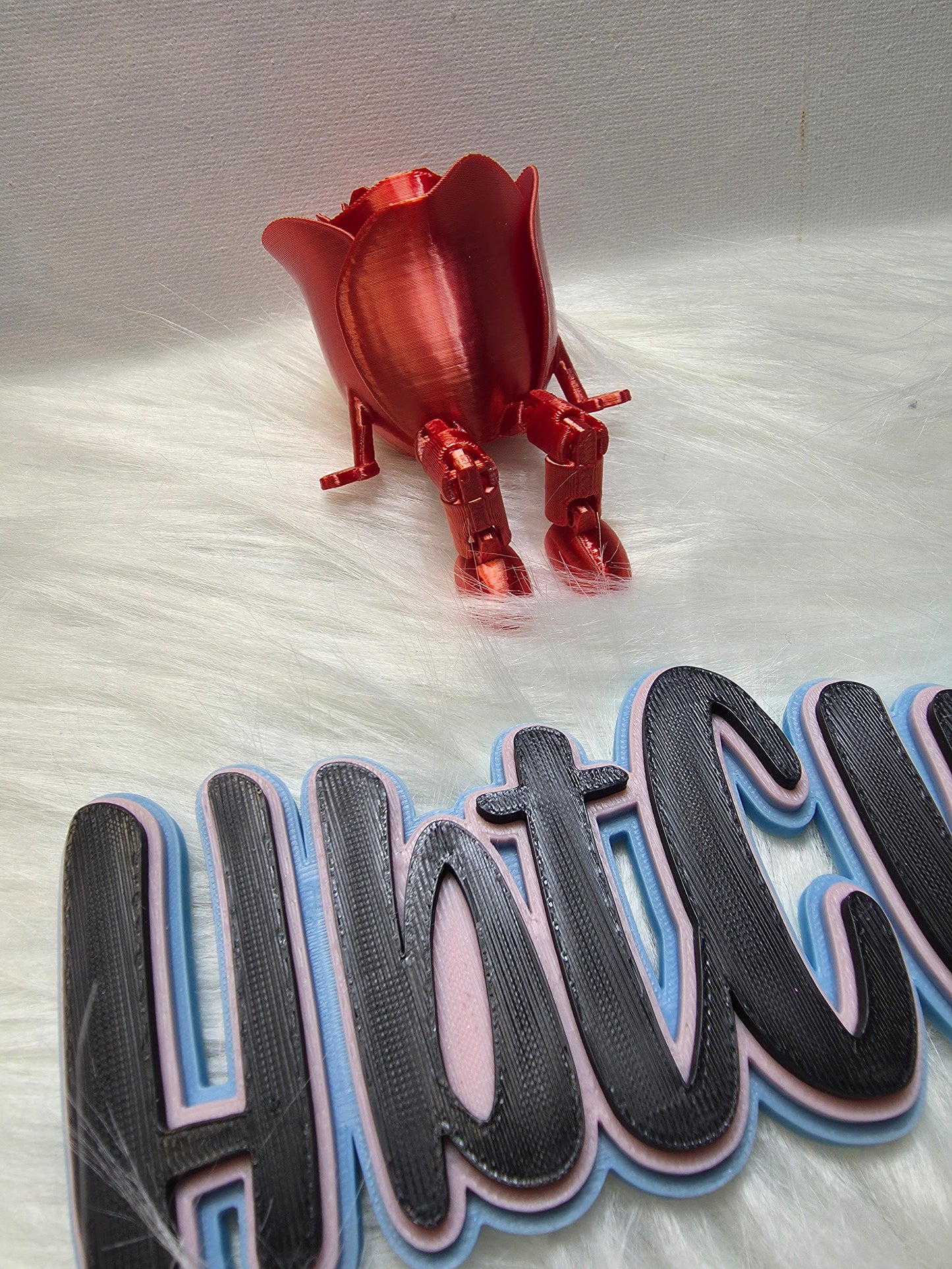 Small Articulated Rose Figure