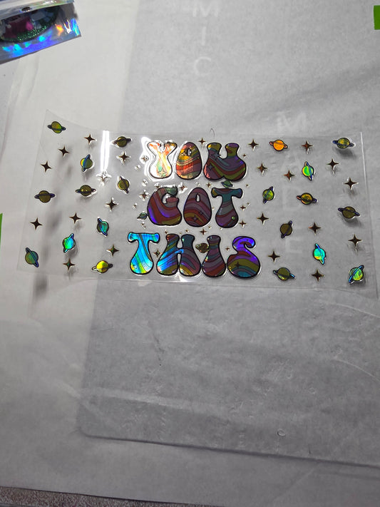 16oz Holographic Wrap