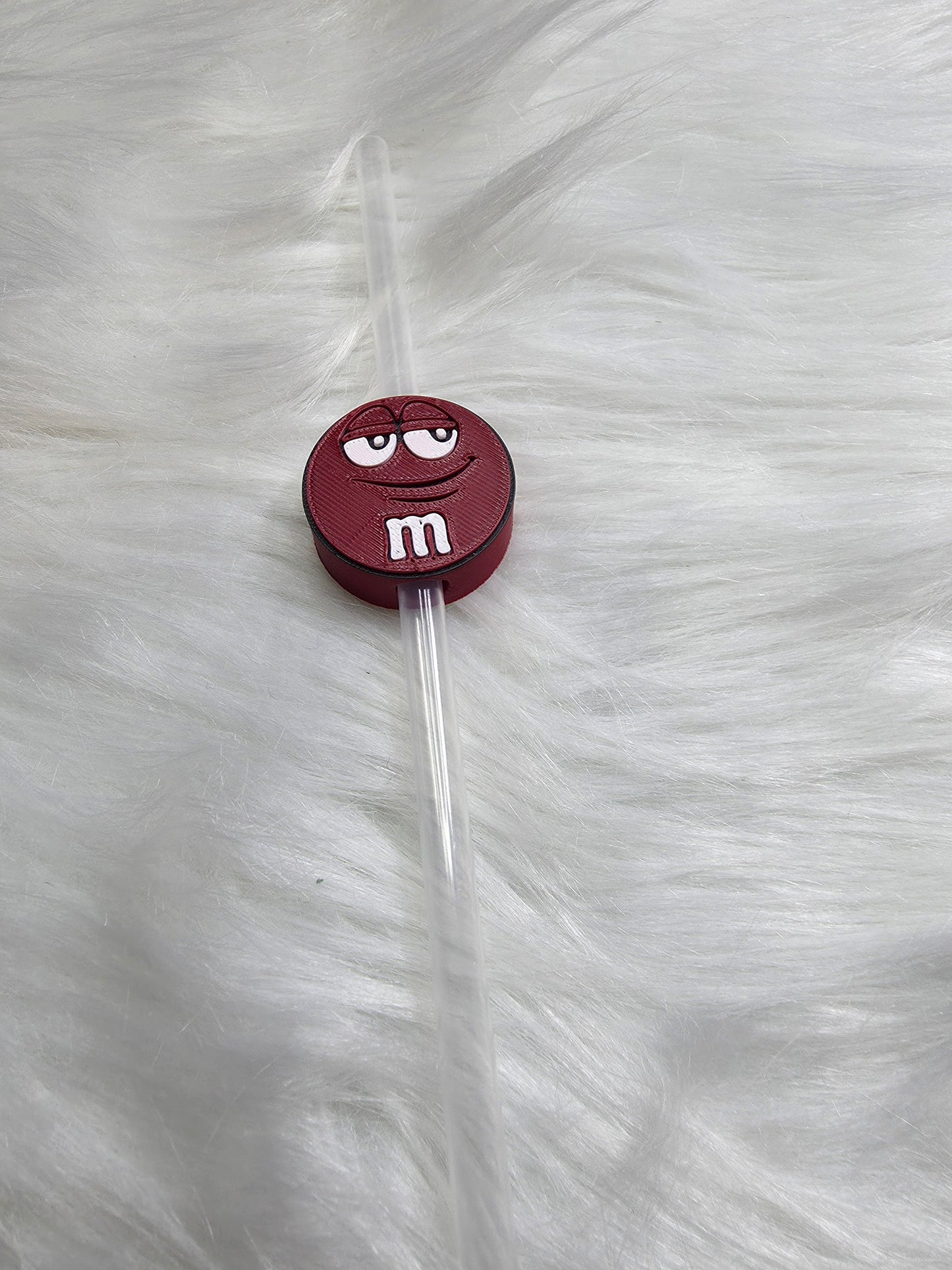 3D M & M Straw Topper