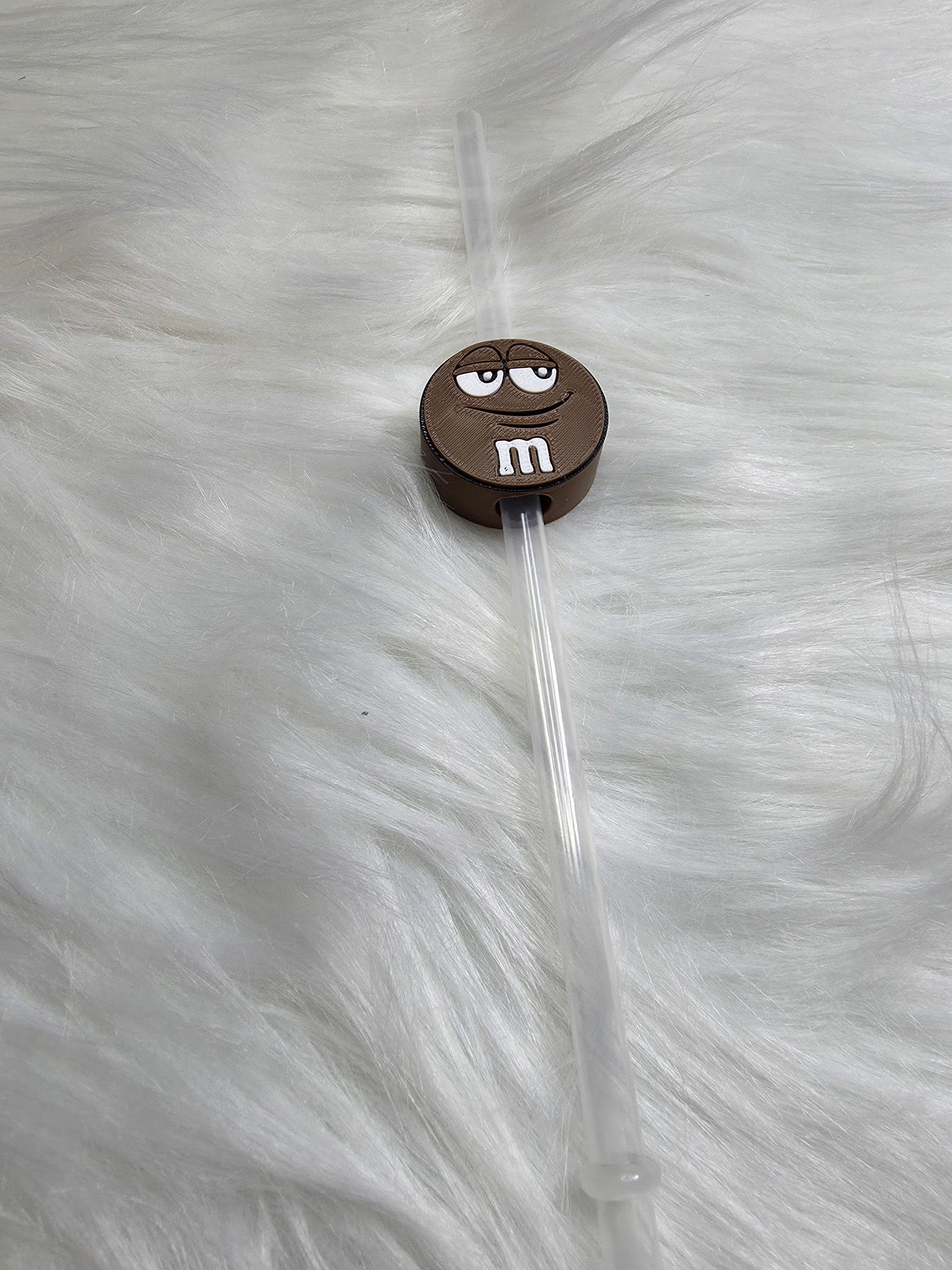 3D M & M Straw Topper
