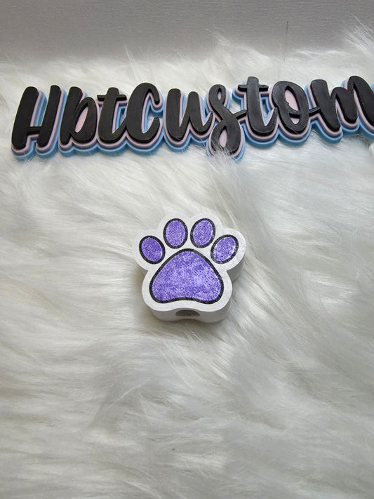 Paw Print Straw topper