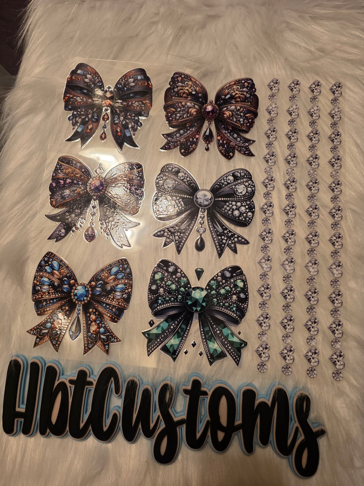 Rhinestone Bows Element