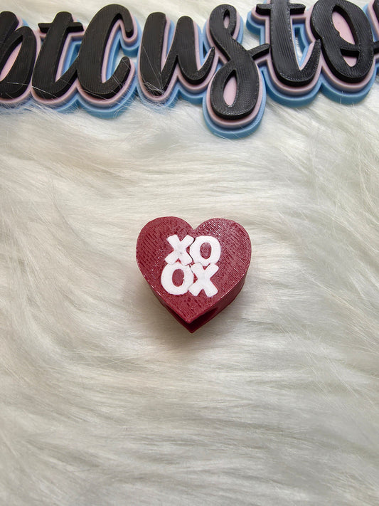 Heart XOXO Straw topper
