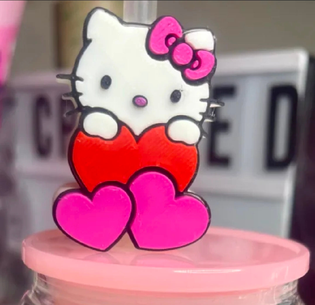 HK Hearts Straw Topper