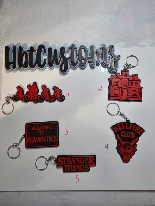 Stranger Things Key Chains Whole Set