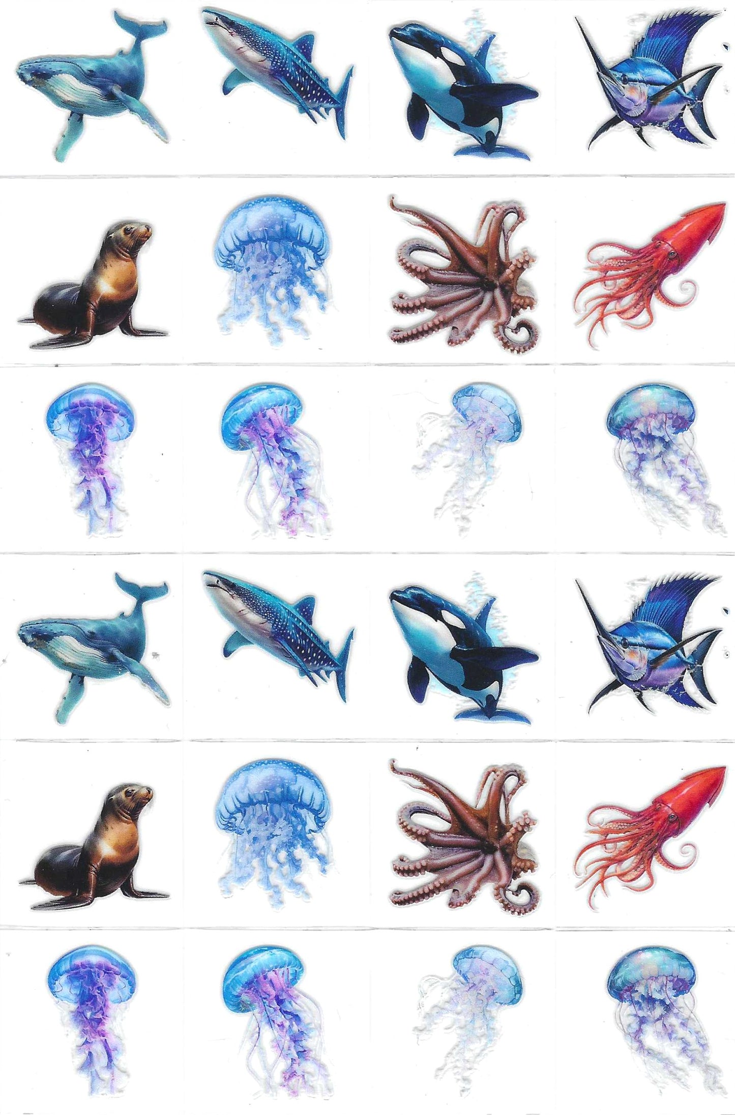 Sea Life 4 Kiss Cut