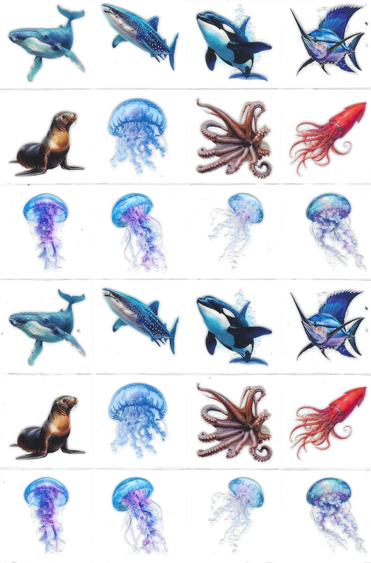 Sea Life 4 Kiss Cut
