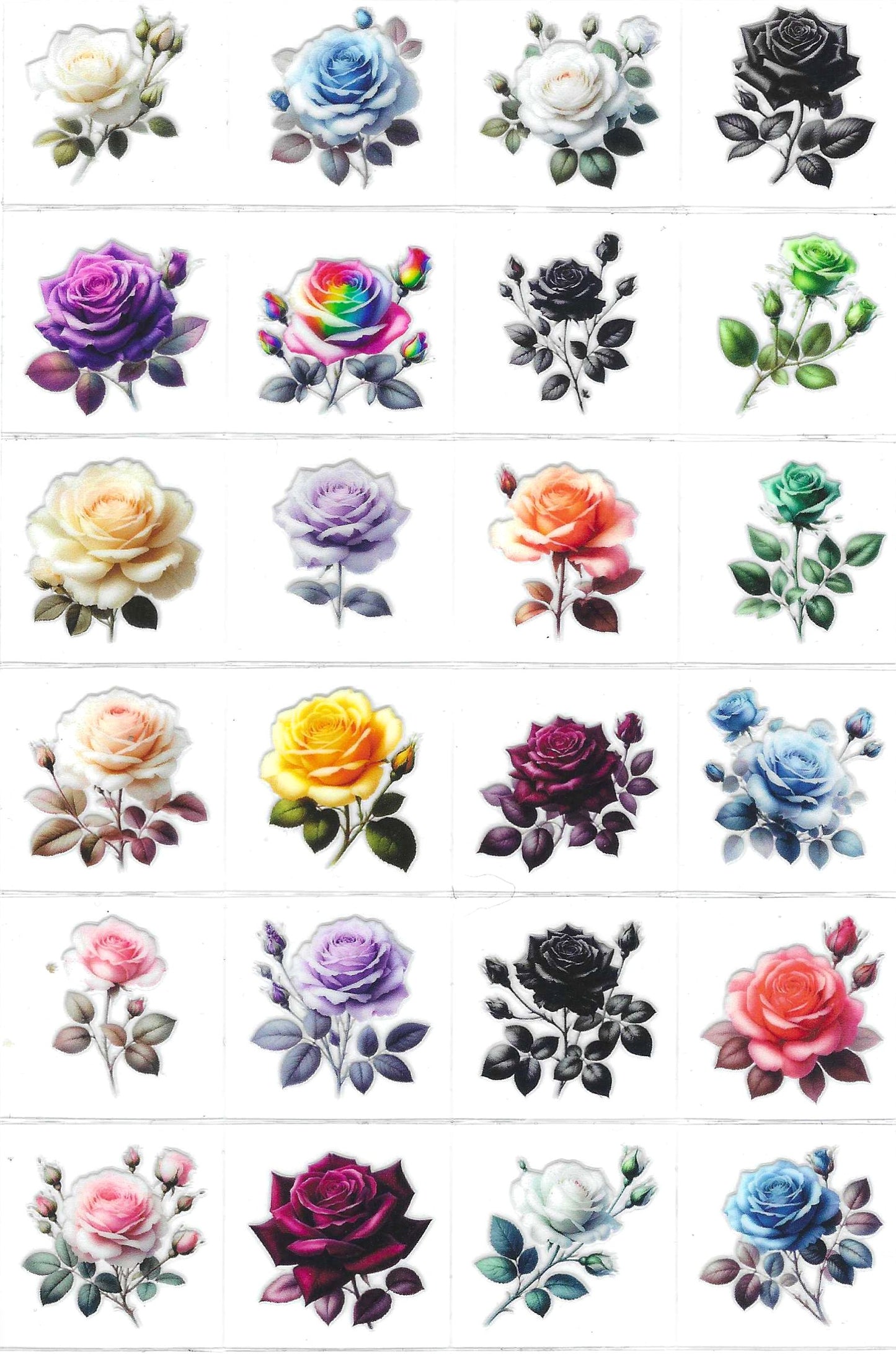 Single Rose Kiss Cut