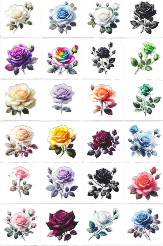 Single Rose Kiss Cut