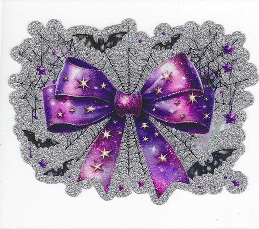 Spooky Bow 1 Glitter Decal