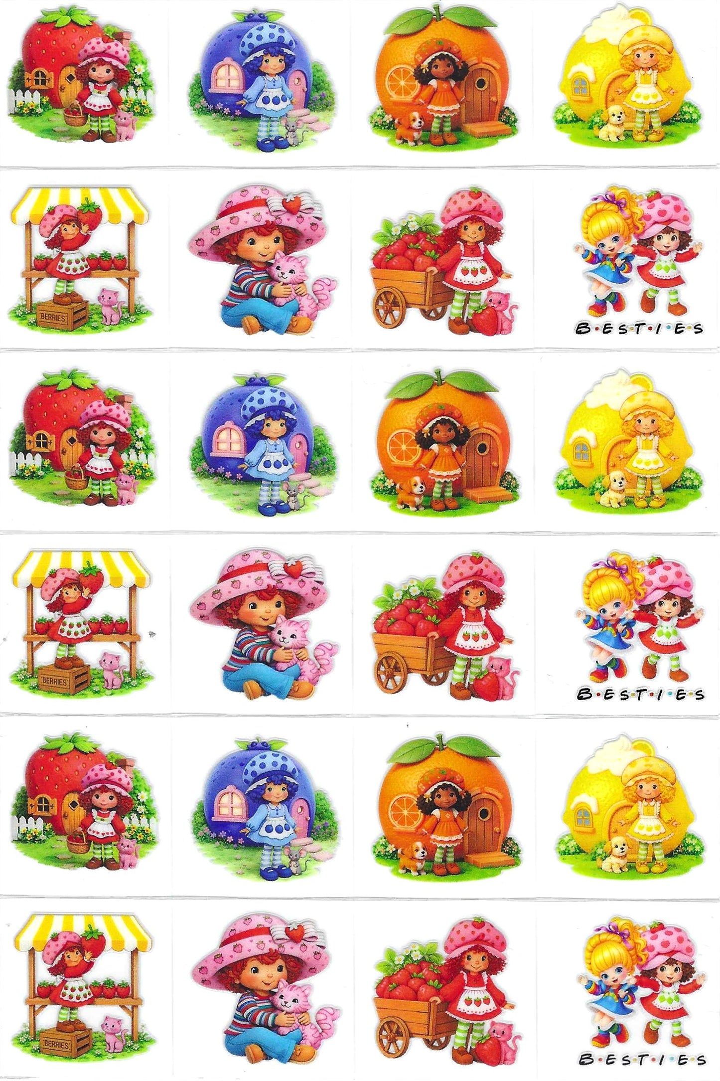 Strawberry Shortcake & Friends Kiss Cut