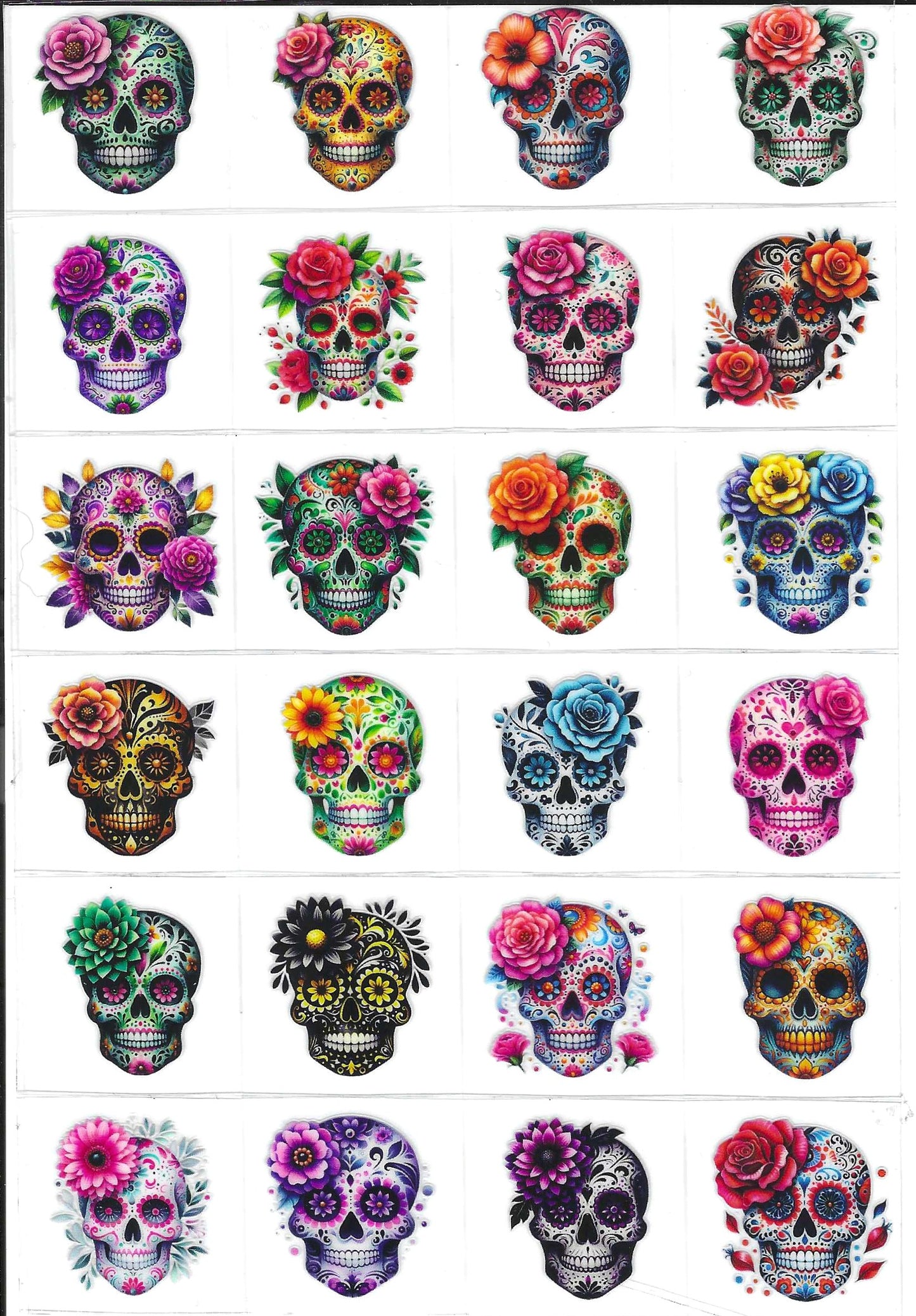 Sugar Skull 3 Kiss Cut