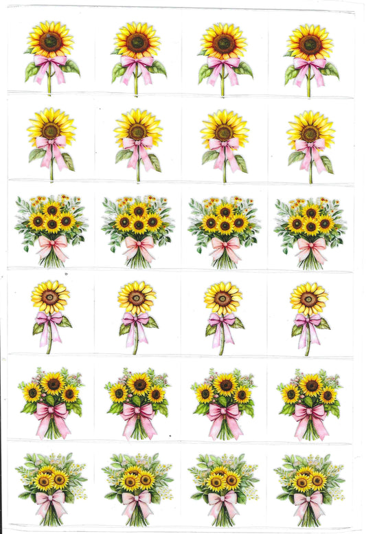 Sunflowers Kiss Cut