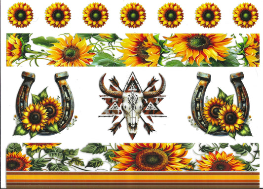 Sunflower Western Element  11 x 9