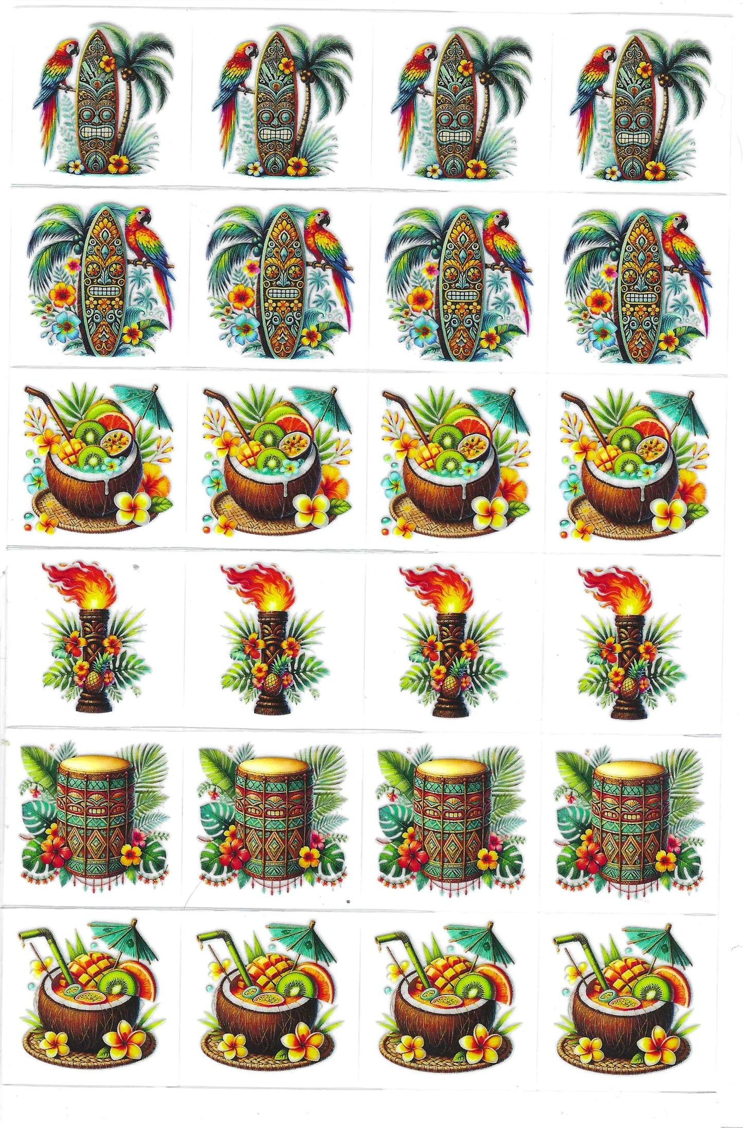 Tropical Summer Kiss Cut
