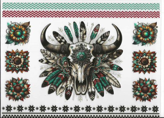 Western Cow Skull Element 11 x 9