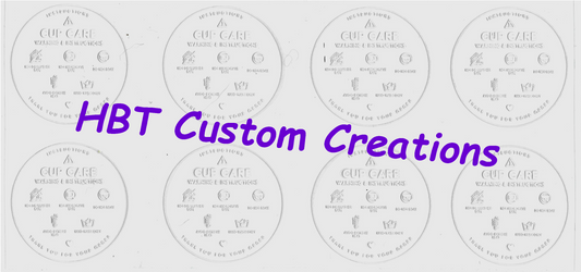 Cup Care Labels White Style 3