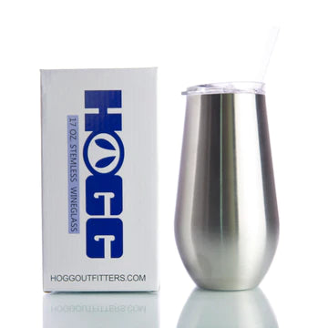 17oz STEMLESS WINE GLASS W/ SLIDING LID AND STRAW