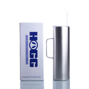 30OZ STRAIGHT HOGGDLE SKINNY TUMBLER W/ SLIDING LID & STRAW