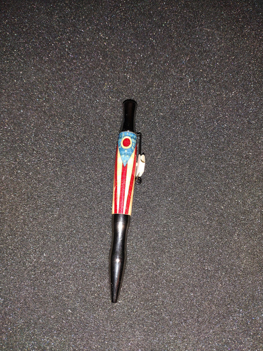 Custom State of Ohio Flag Wooden Pen