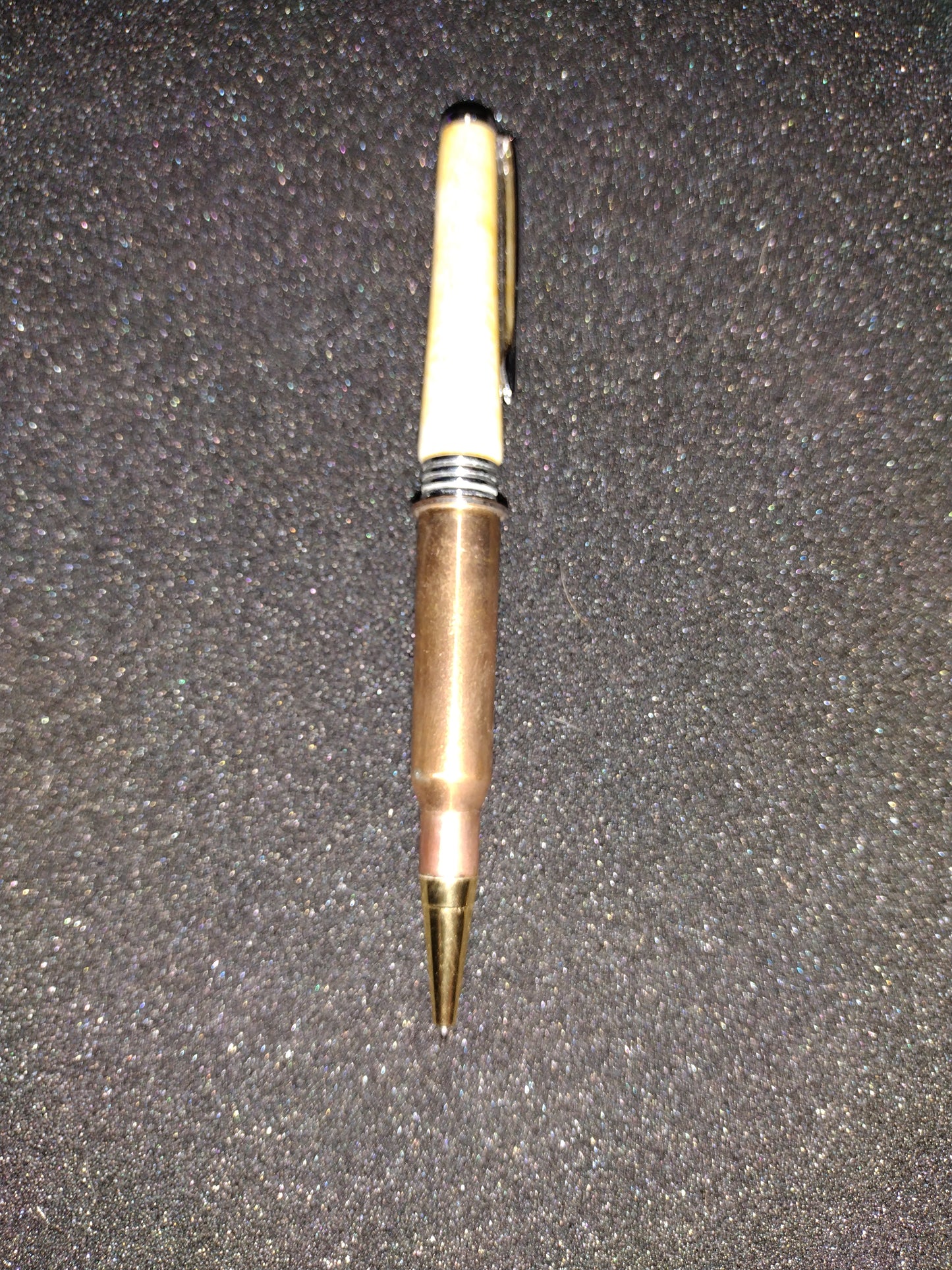 Custom Deer Antler and Bullet Case Pen