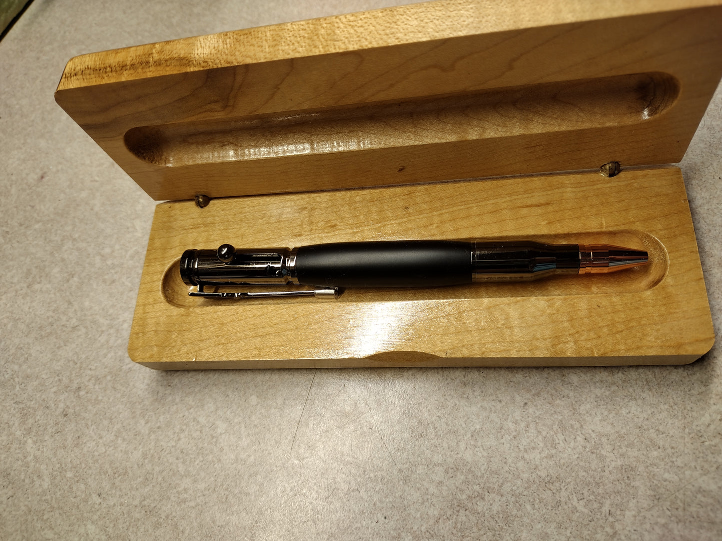 Custom Bolt Action Black Pen