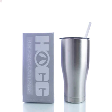 24OZ MODERN CURVE TUMBLER W/ STRAW